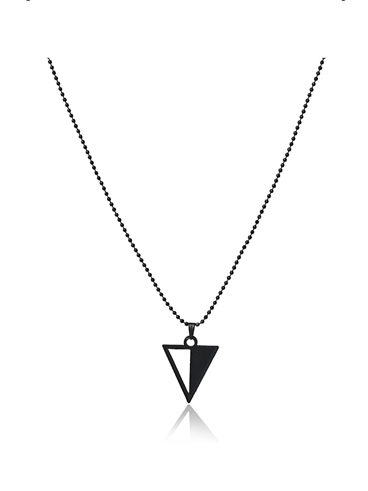Geometric Triangle Pendant Chain