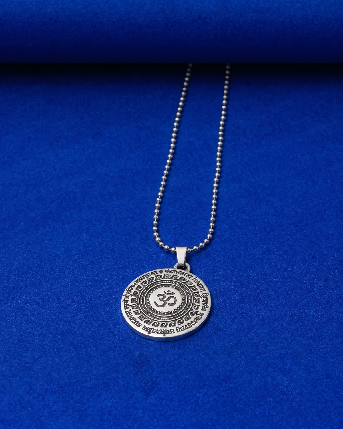 Om Symbol Beaded Pendant Chain