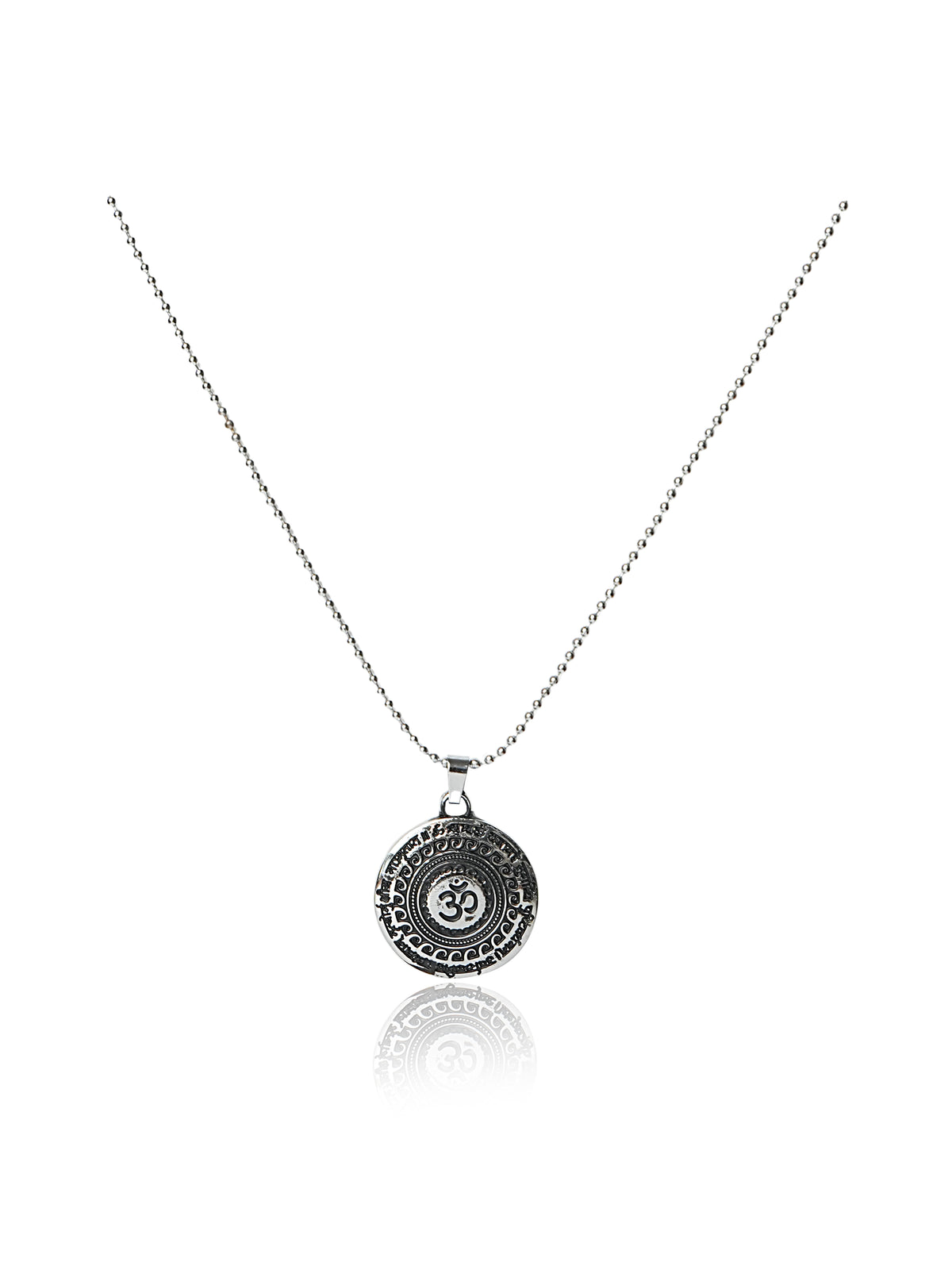 Om Symbol Beaded Pendant Chain