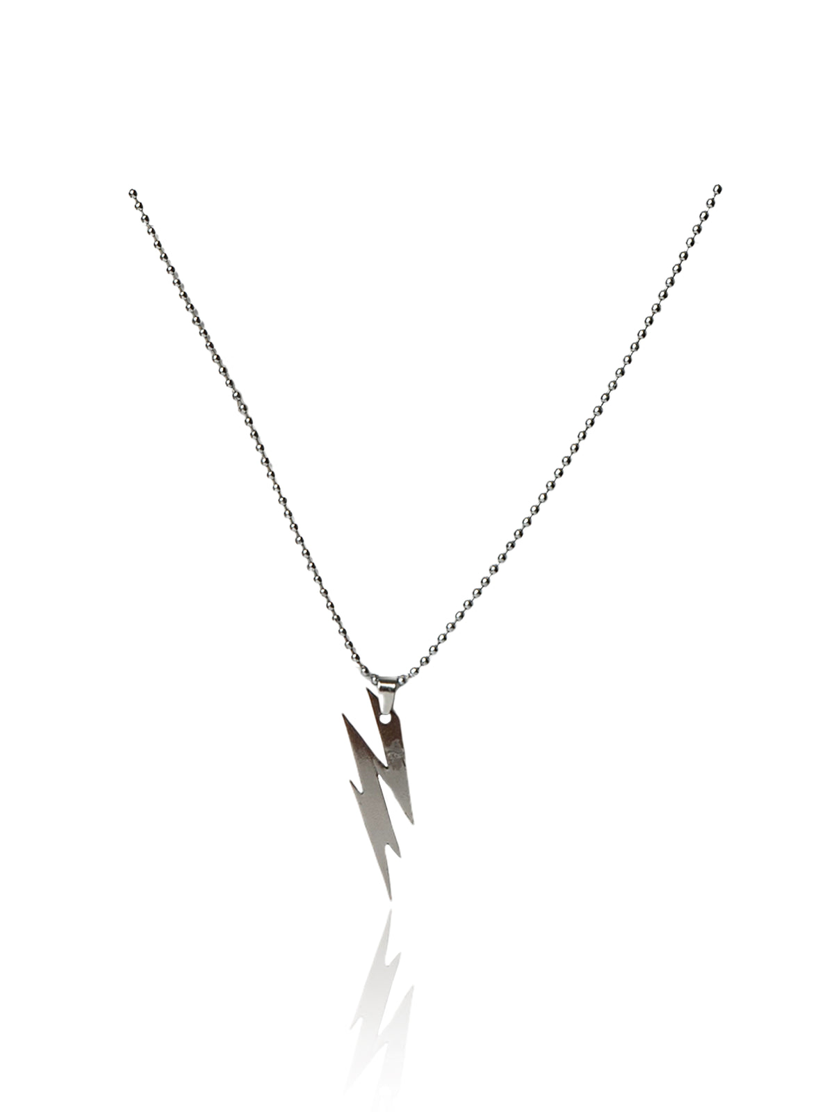 Lightning Bolt Statement Pendant Chain