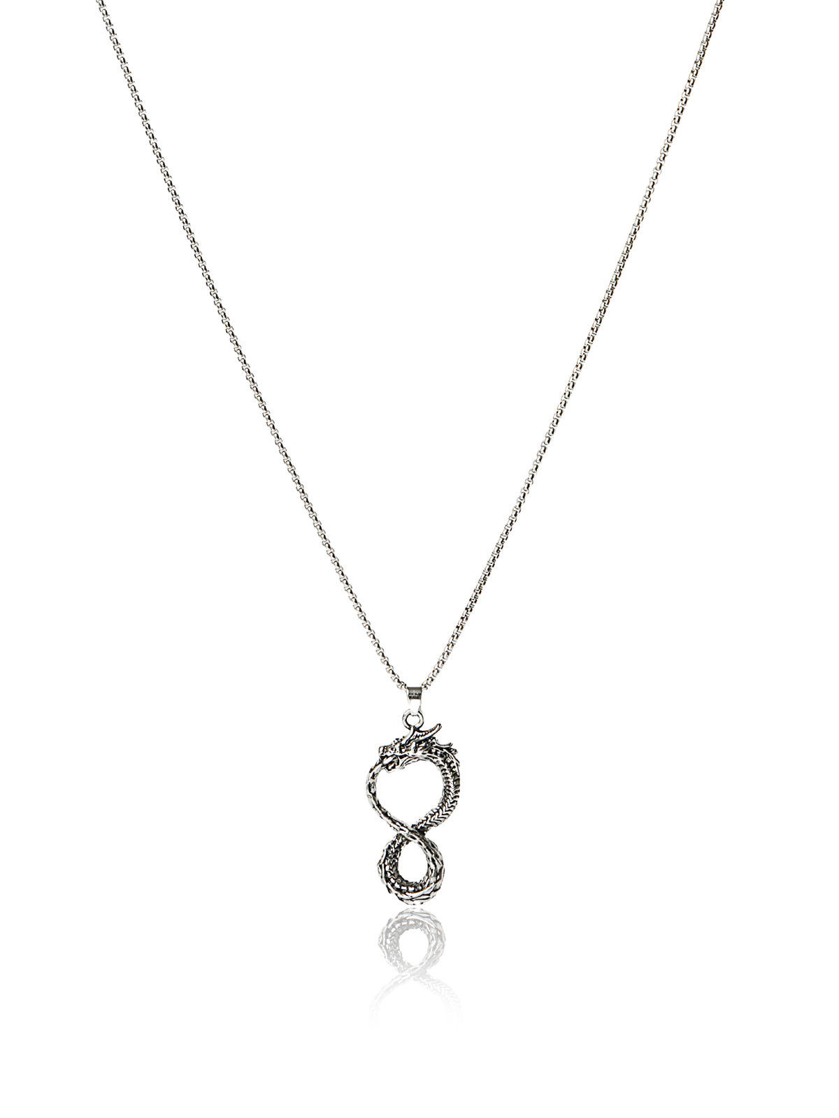 Dragon Infinity Symbol Pendant Chain