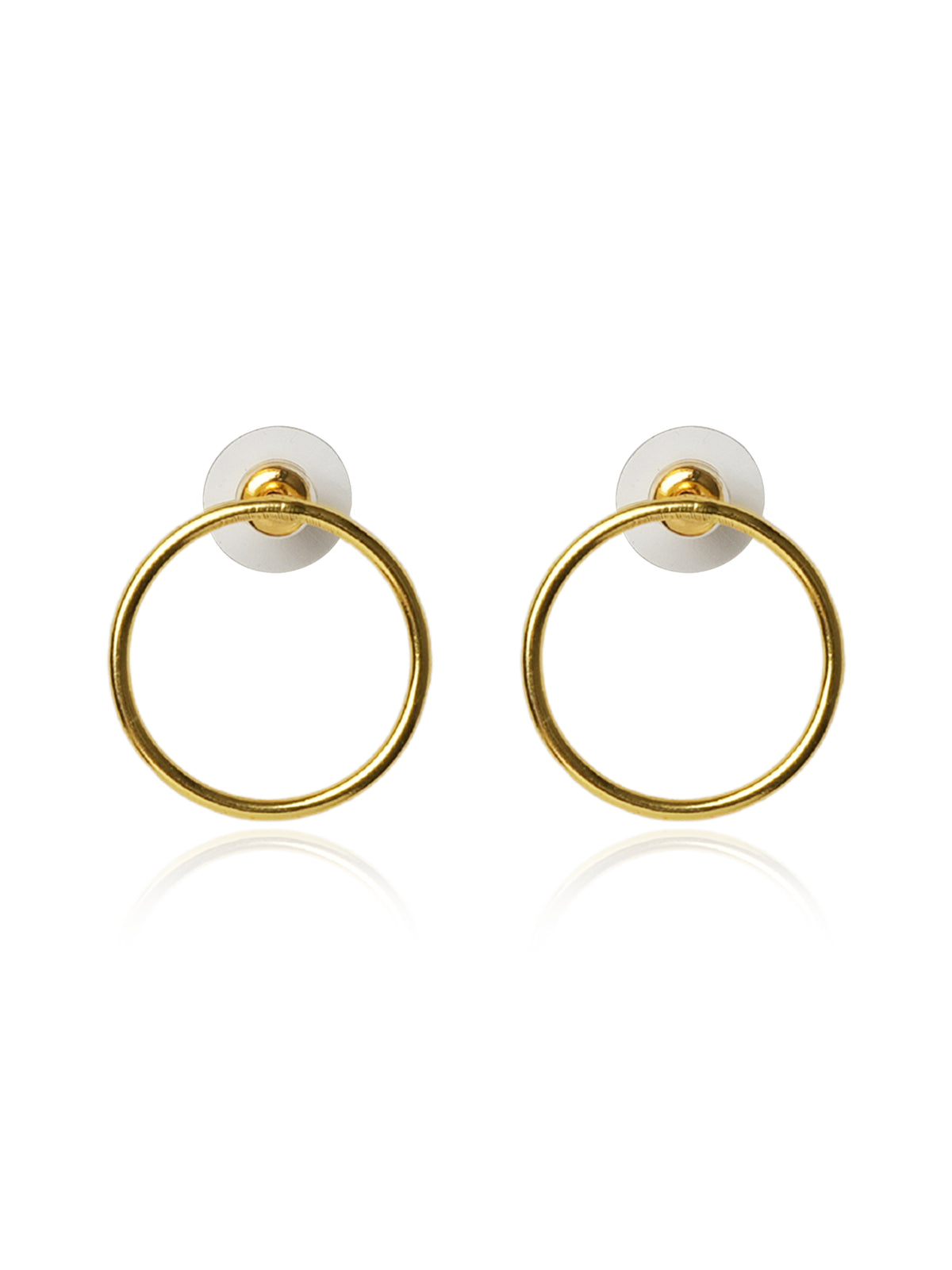 Minimalist Double Circle Hoop Earrings