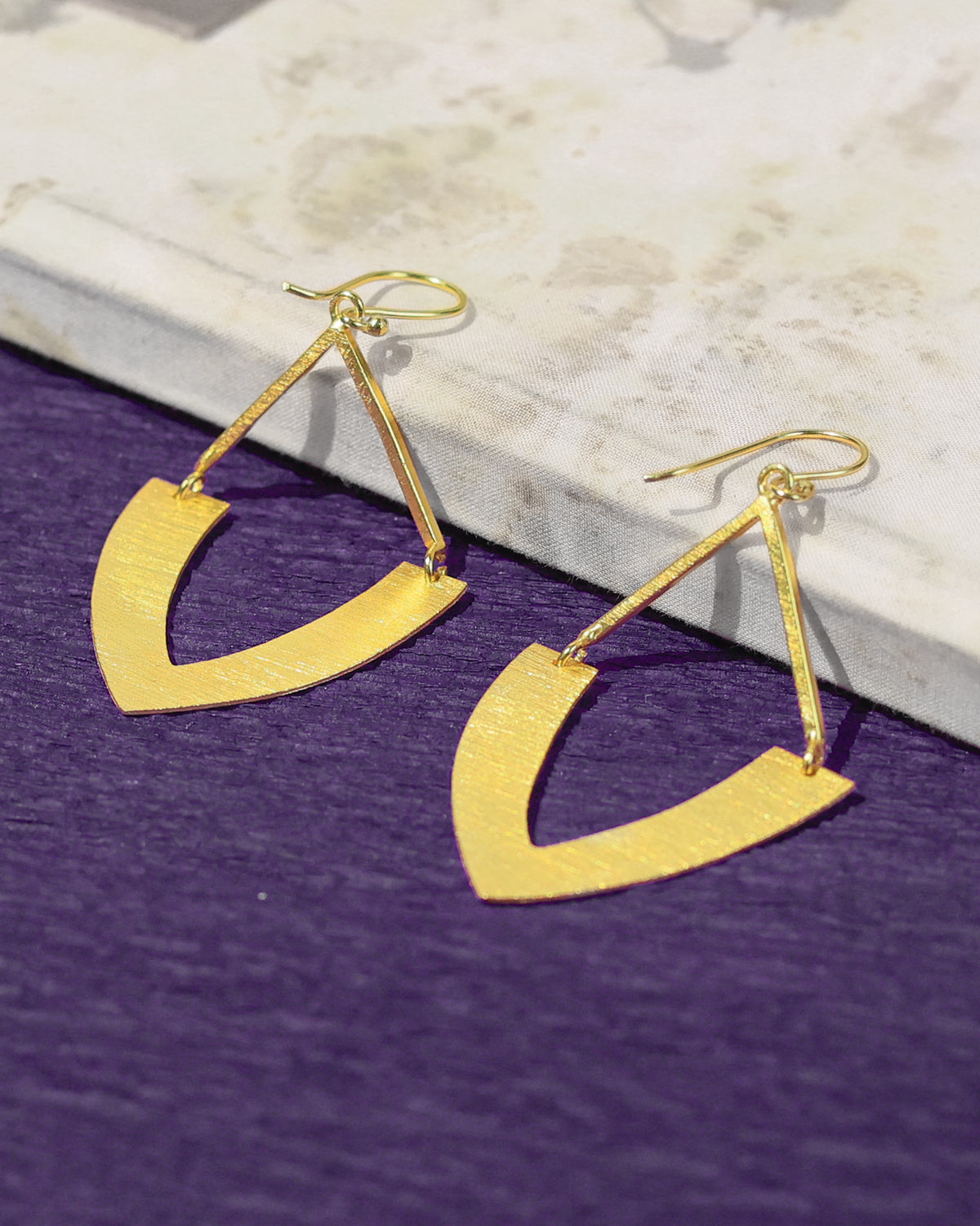 Statement Crescent Drop Earrings