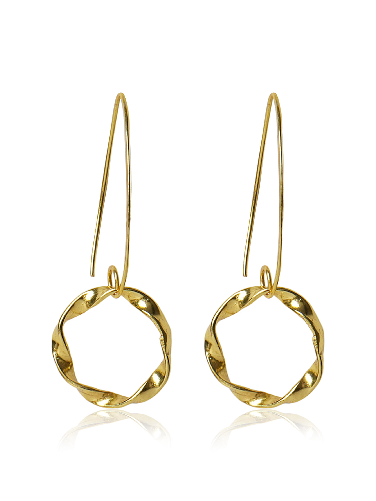 Linked Oval Drop Earrings