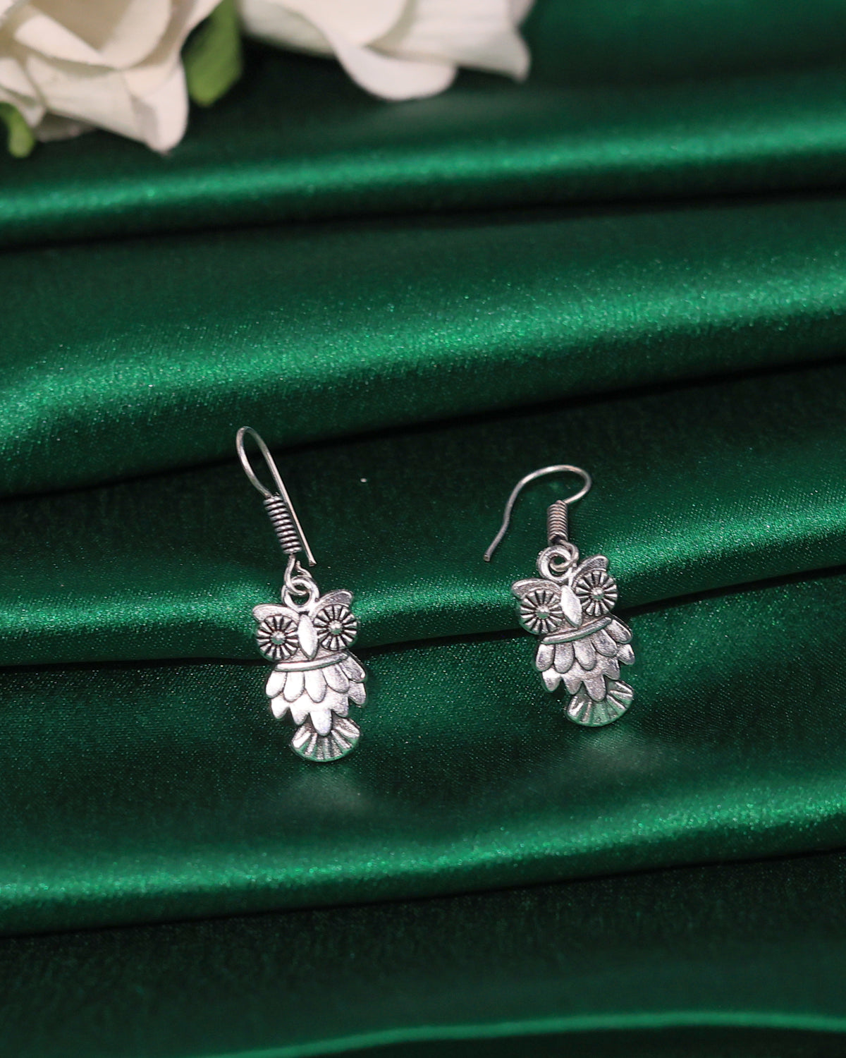 Owl Bloom Dangle Earrings