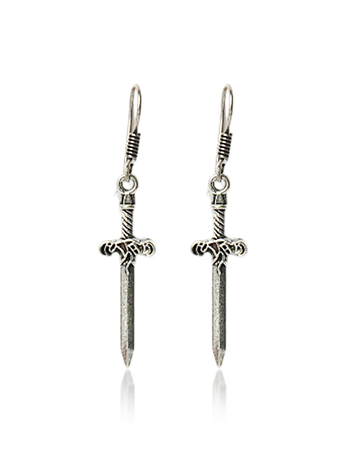 Sword Charm Drop Earrings