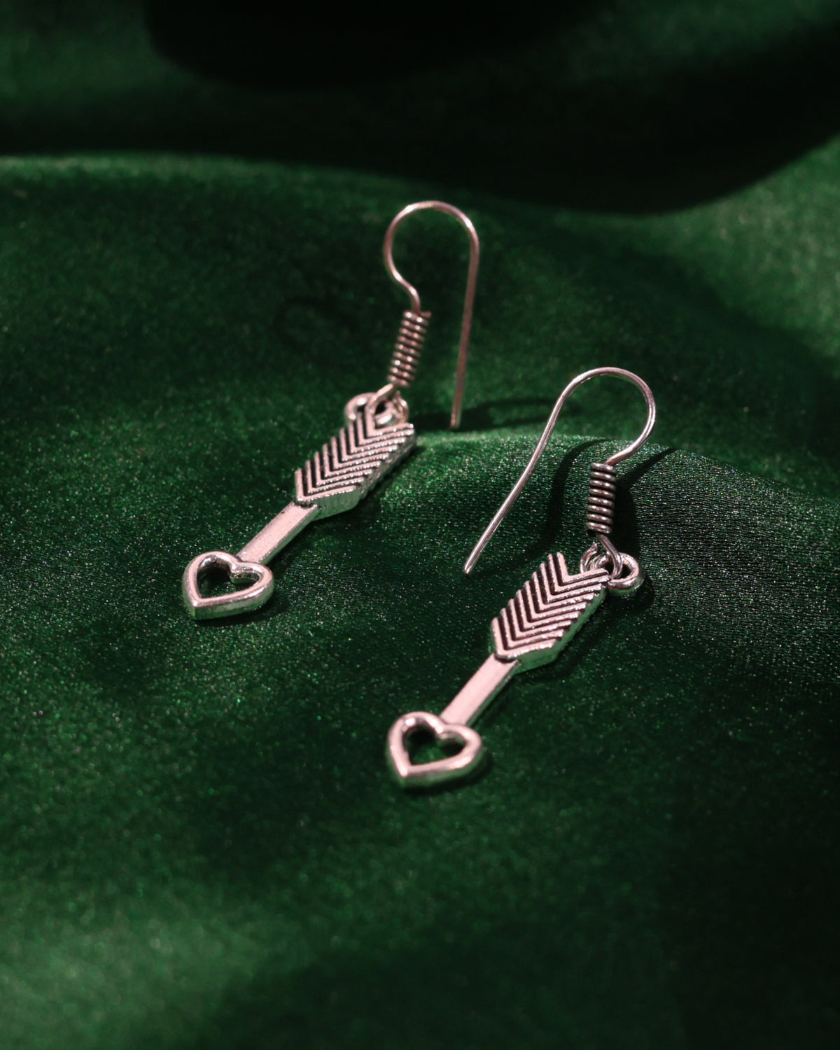 Heart Bar Drop Earrings