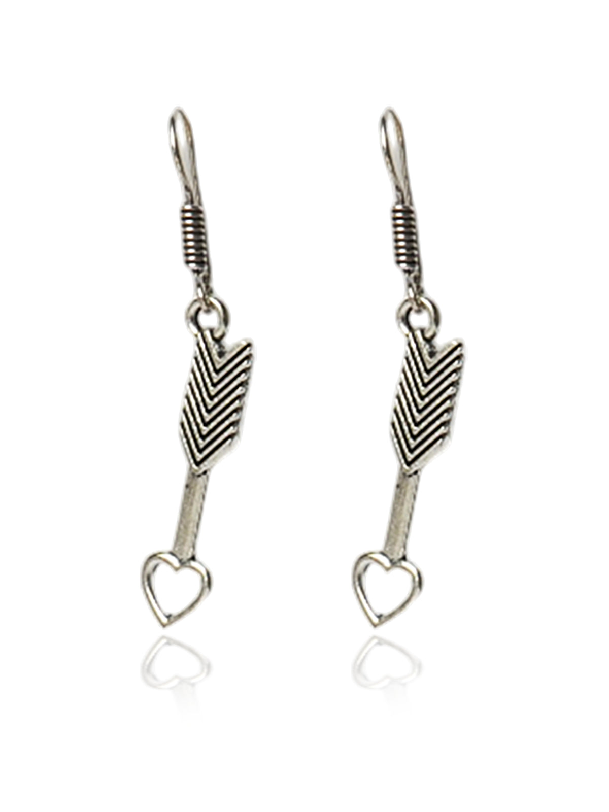 Heart Bar Drop Earrings