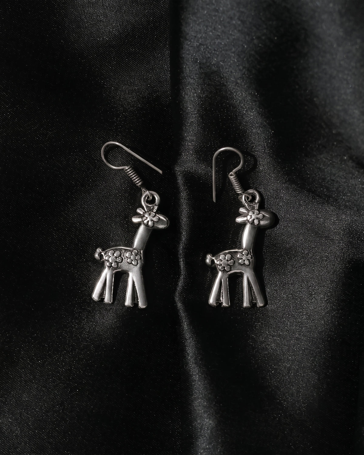 Giraffe Floral Drop Earrings
