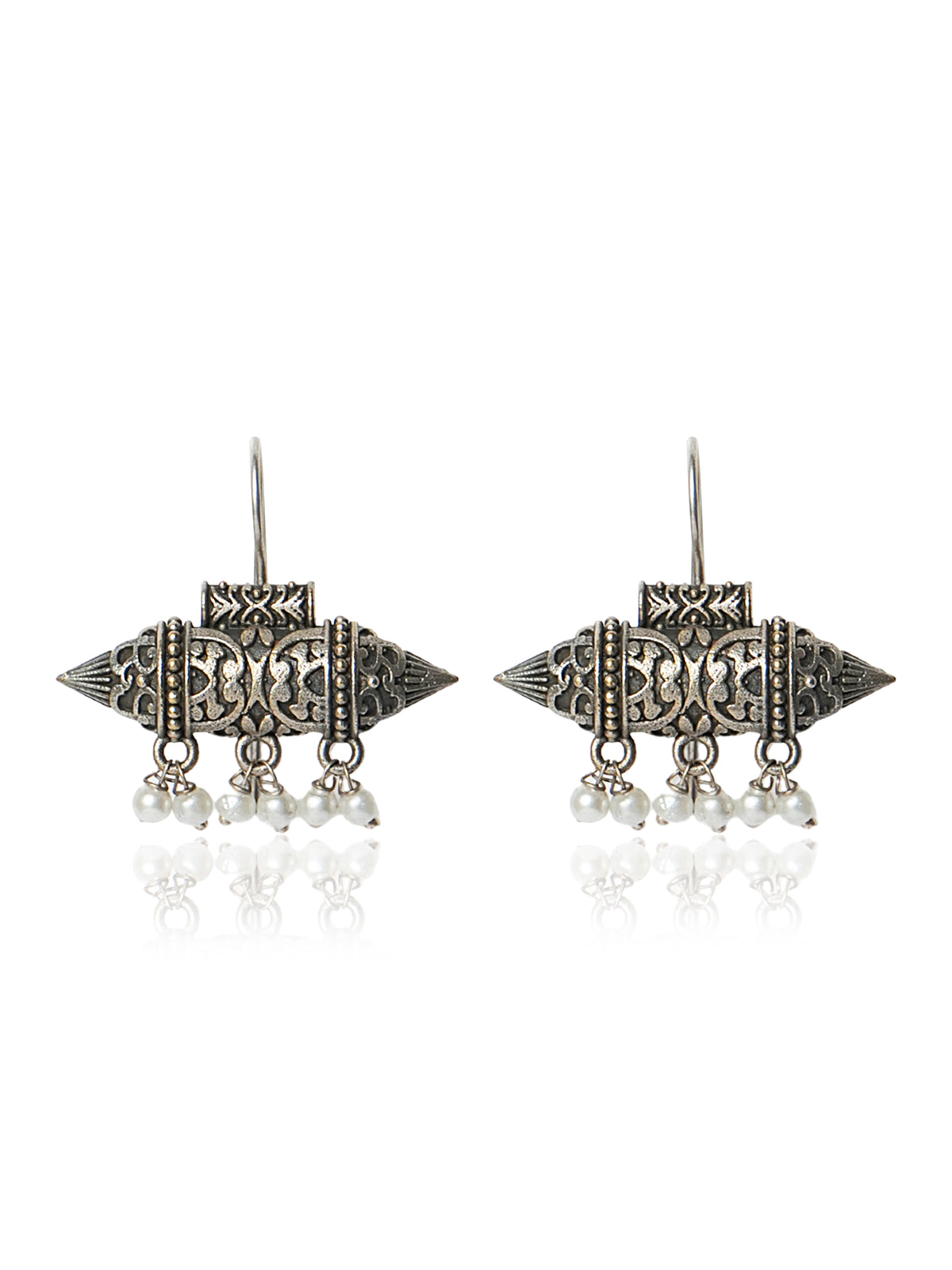 Ornate Temple Drop Earrings