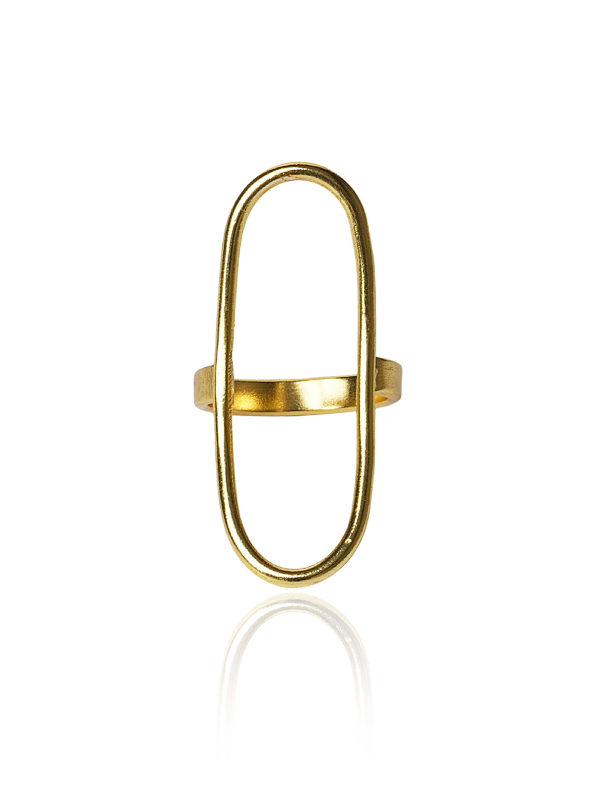 Elongated Oval Frame Ring