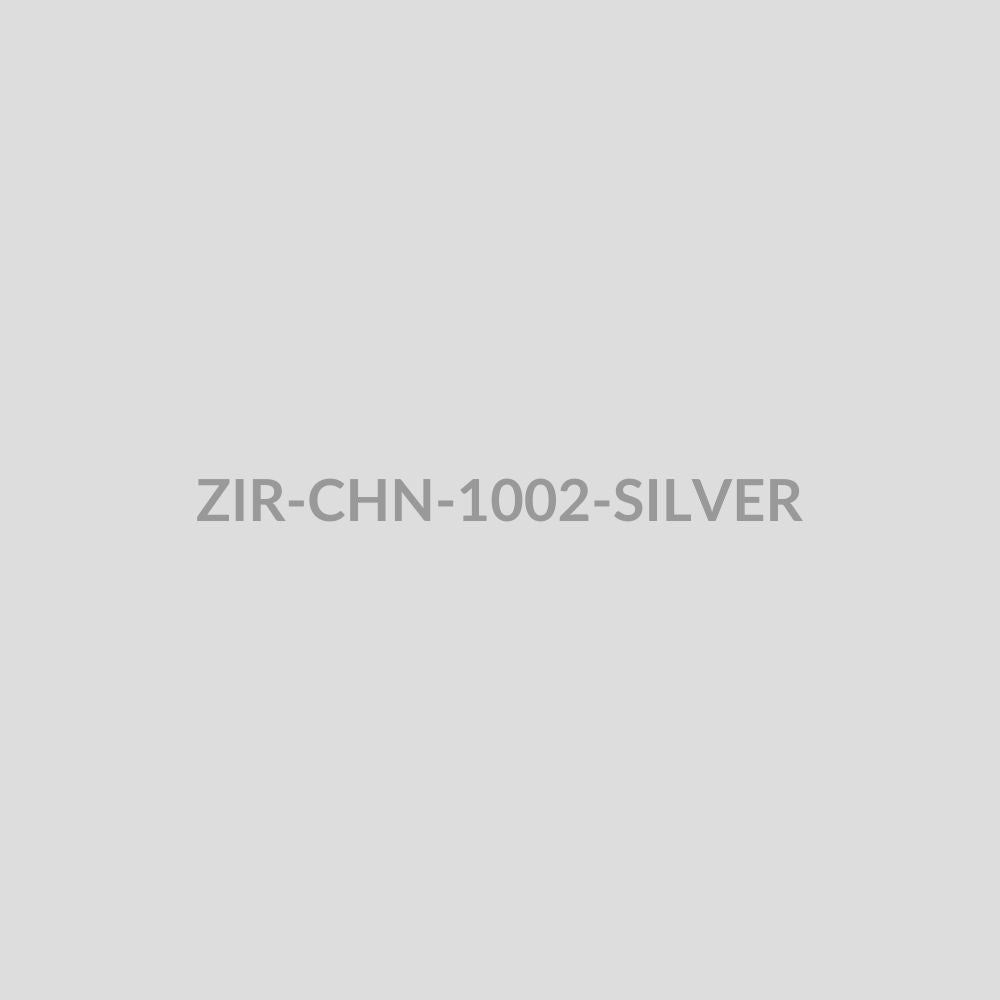 Lightning Bolt Pendant Chain Silver - ZIR-CHN-1002-SILVER