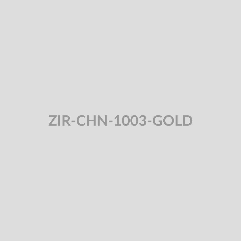 Bar Pendant Beaded Chain Gold - ZIR-CHN-1003-GOLD