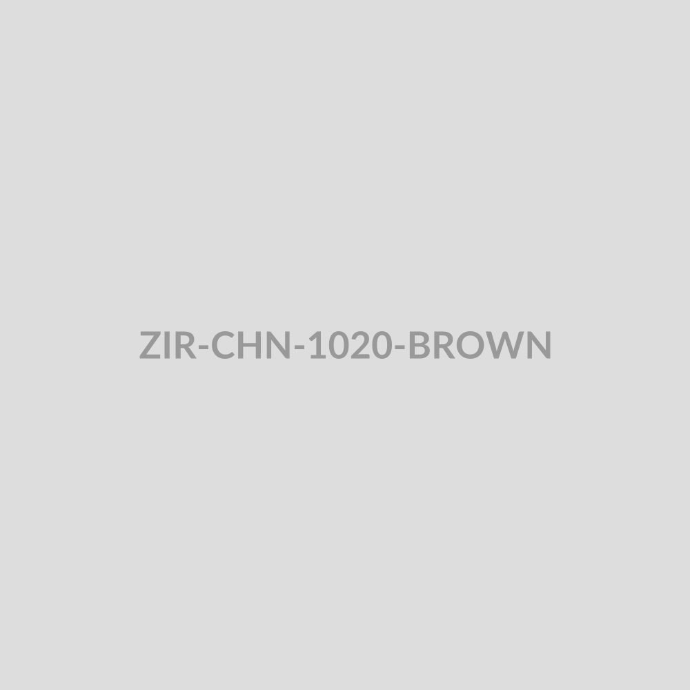 Brown Octagonal Accent Pendant Chain 1020 - ZIR-CHN-1020-BROWN