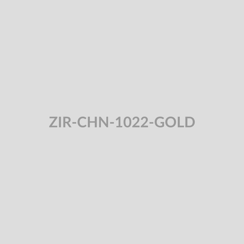Om Symbol Beaded Pendant Chain - ZIR-CHN-1022-GOLD