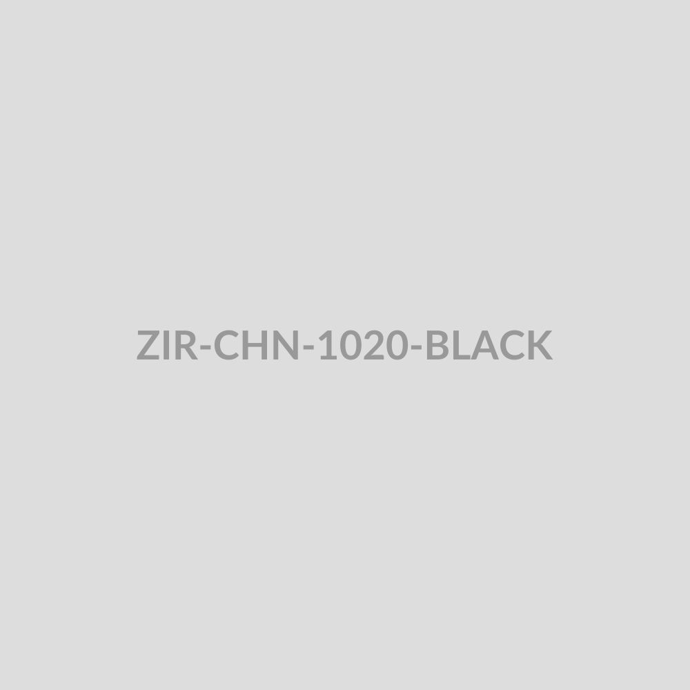 Black Octagonal Accent Pendant Chain 1020 - ZIR-CHN-1020-BLACK