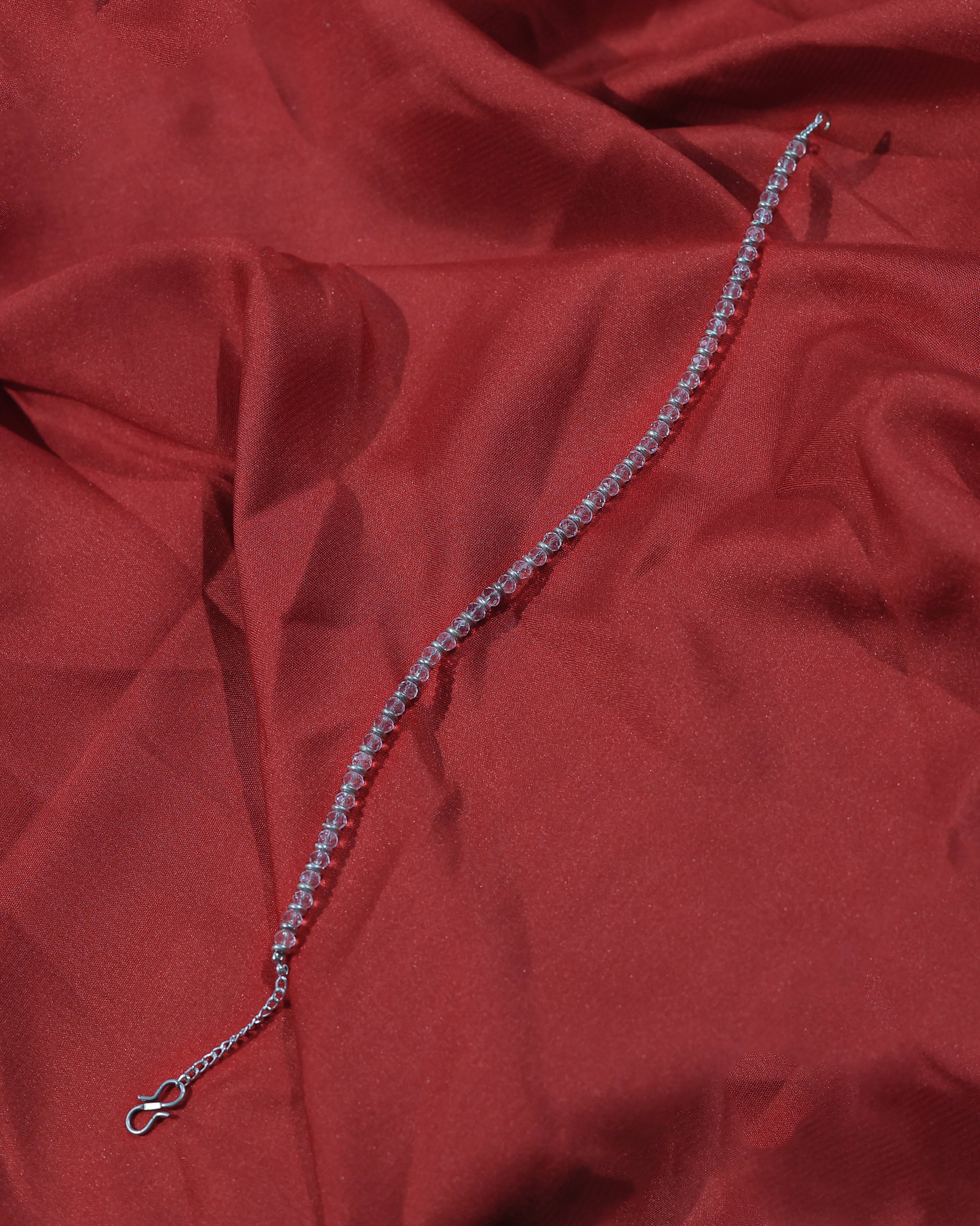 Silver & Gold Bead-Style Anklet