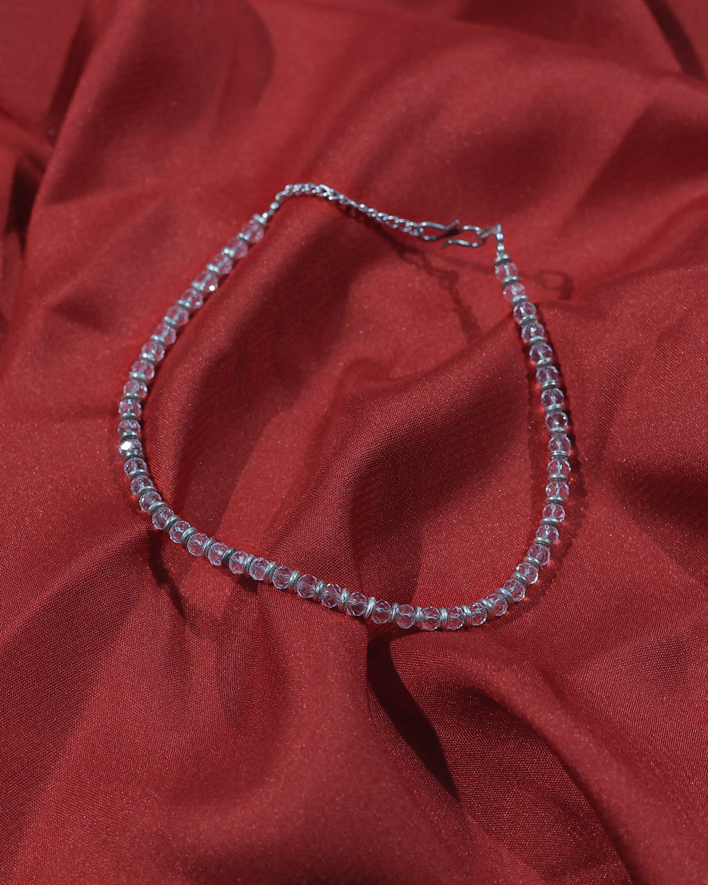 Silver & Gold Bead-Style Anklet