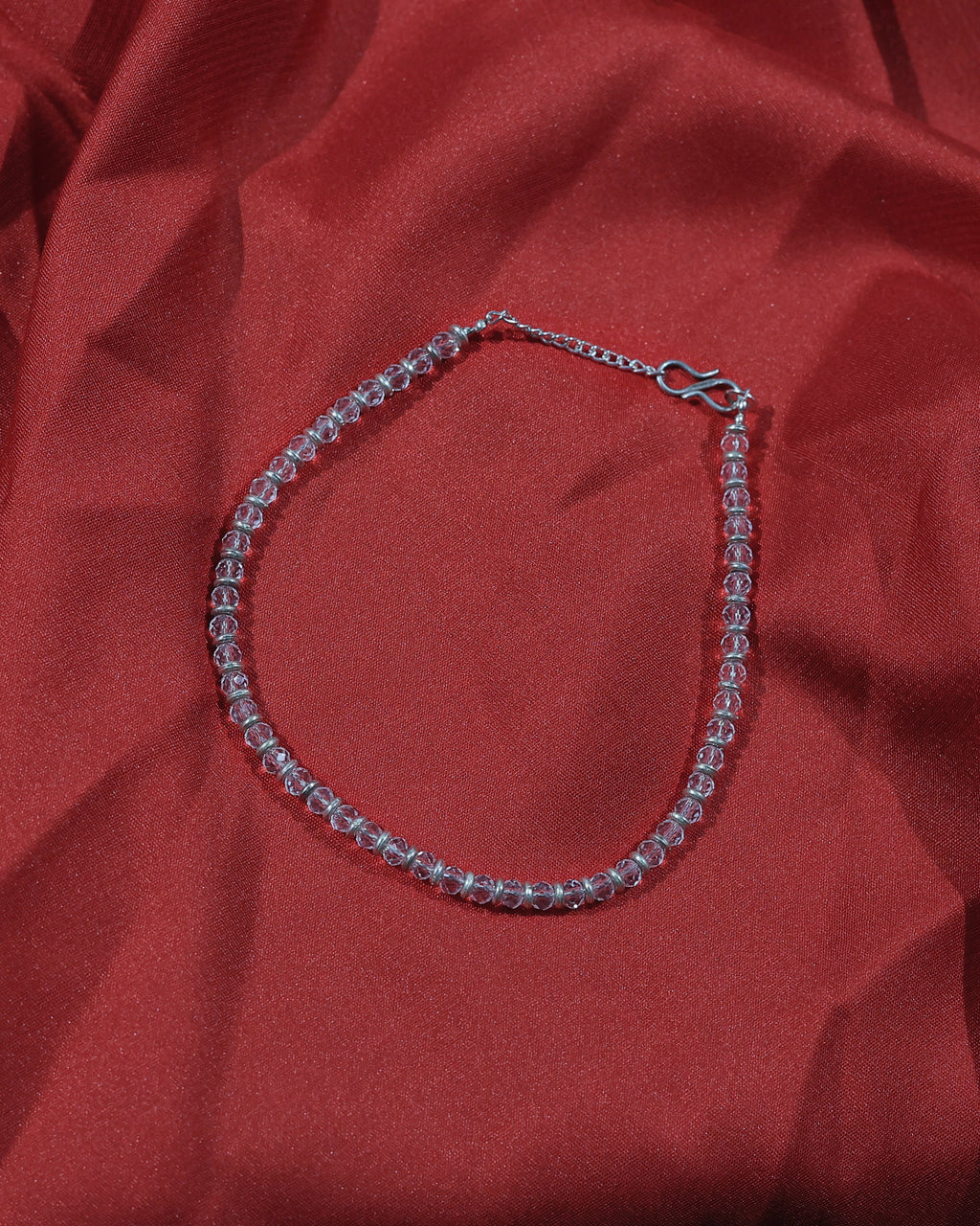 Silver & Gold Bead-Style Anklet