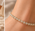 Silver & Gold Bead-Style Anklet