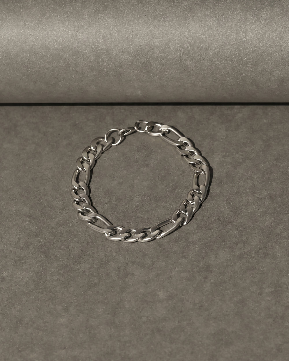 Silver Tone Link Chain Bracelet
