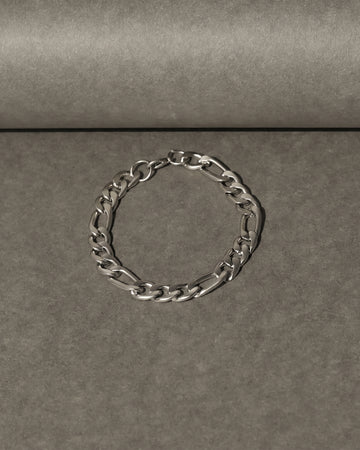 Silver Tone Link Chain Bracelet