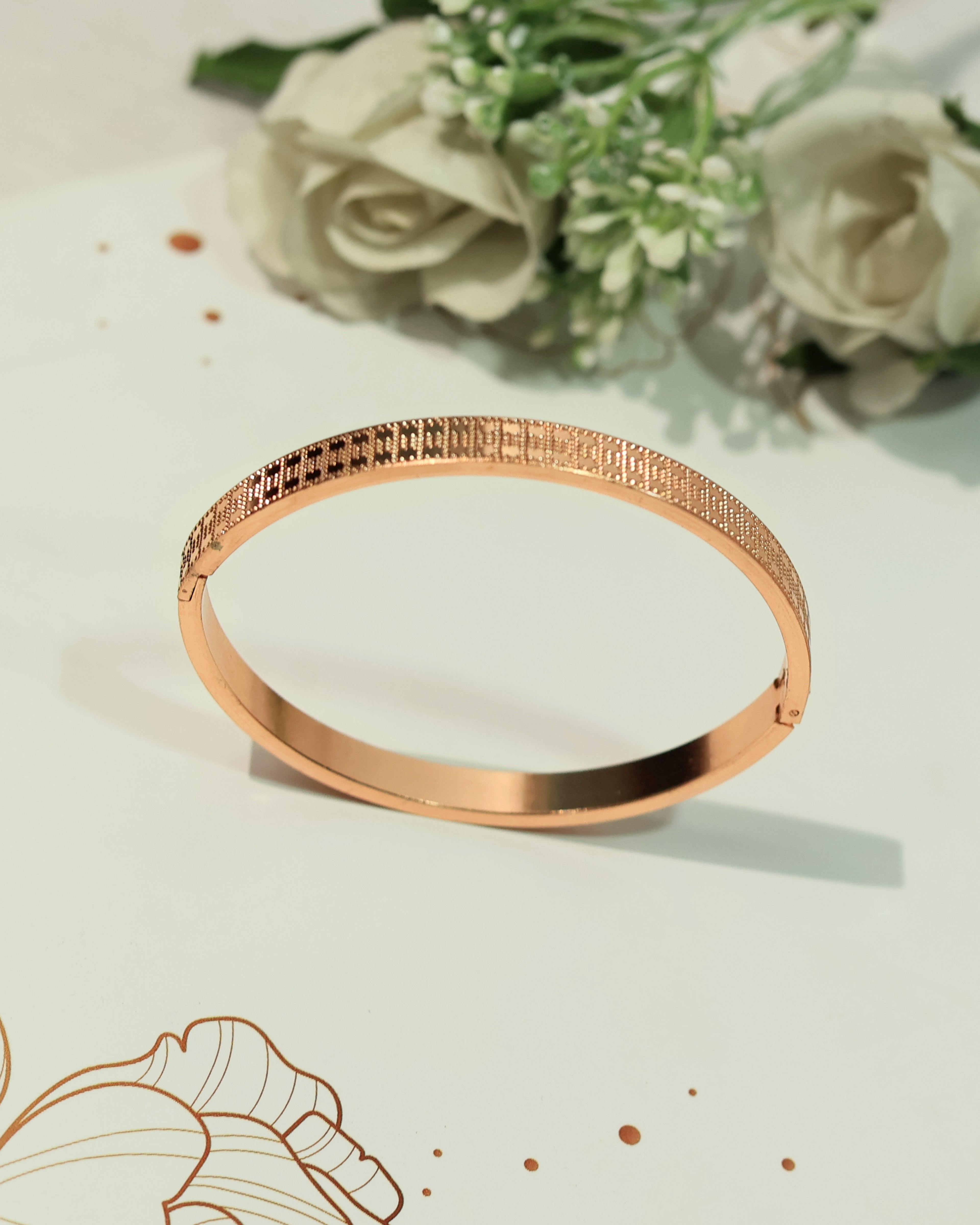 Minimalist Black Textured Open Cuff Bracelet