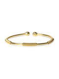 Coiled Detail Brass Bracelet