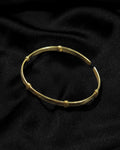 Classic Ring Accent Brass Bracelet