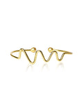 Wave Design Brass Bracelet