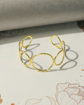Interlocking Circle Brass Bracelet