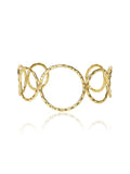 Interlocking Circle Brass Bracelet