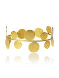 Layered Disc Brass Bracelet