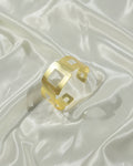 Geometric Square Brass Bracelet
