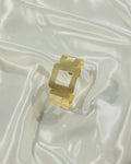 Geometric Square Brass Bracelet