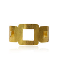 Geometric Square Brass Bracelet