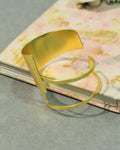 Open Rectangle Brass Bracelet