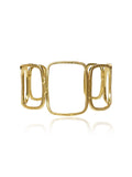 Triple Frame Brass Bracelet