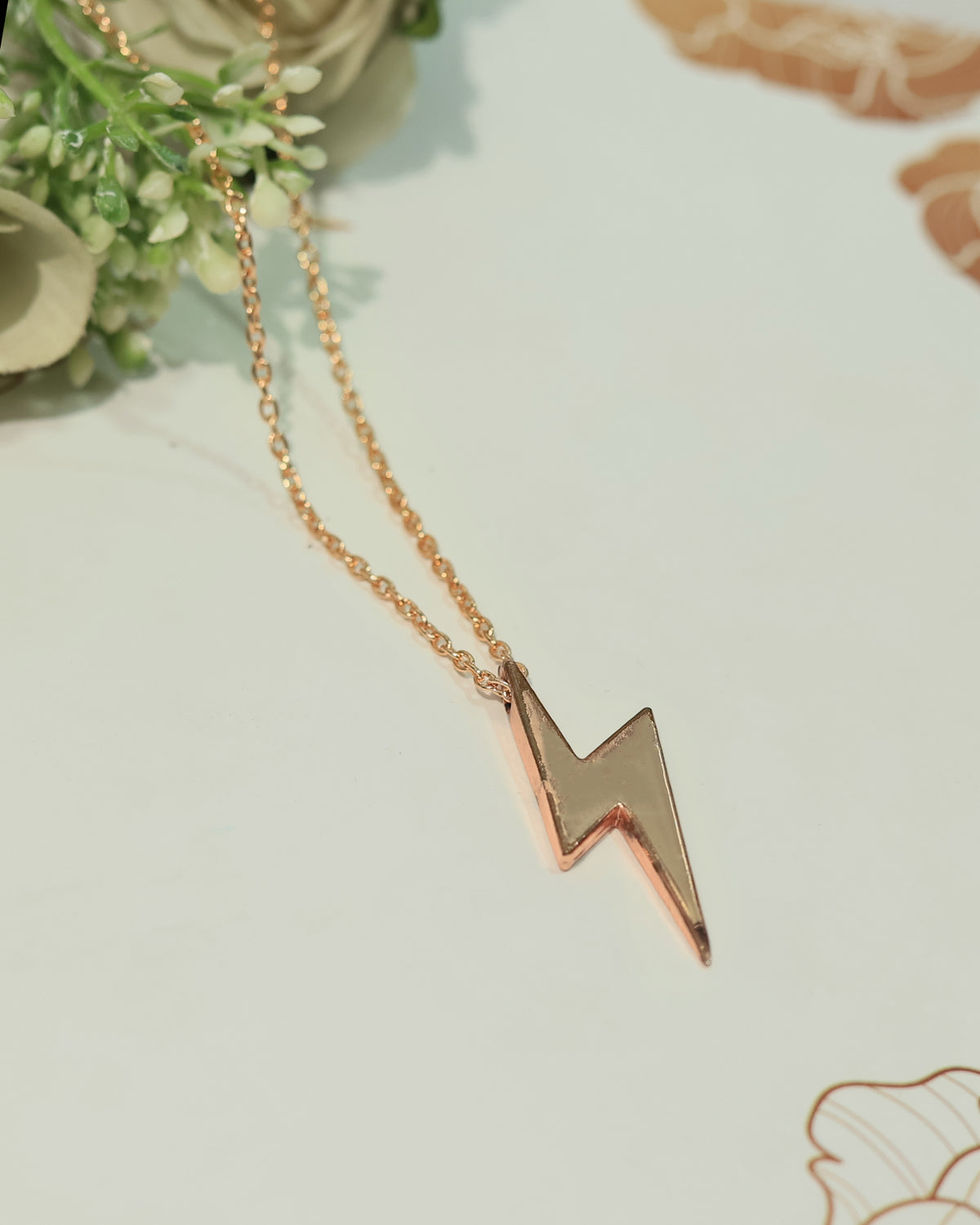 Lightning Bolt Pendant Chain