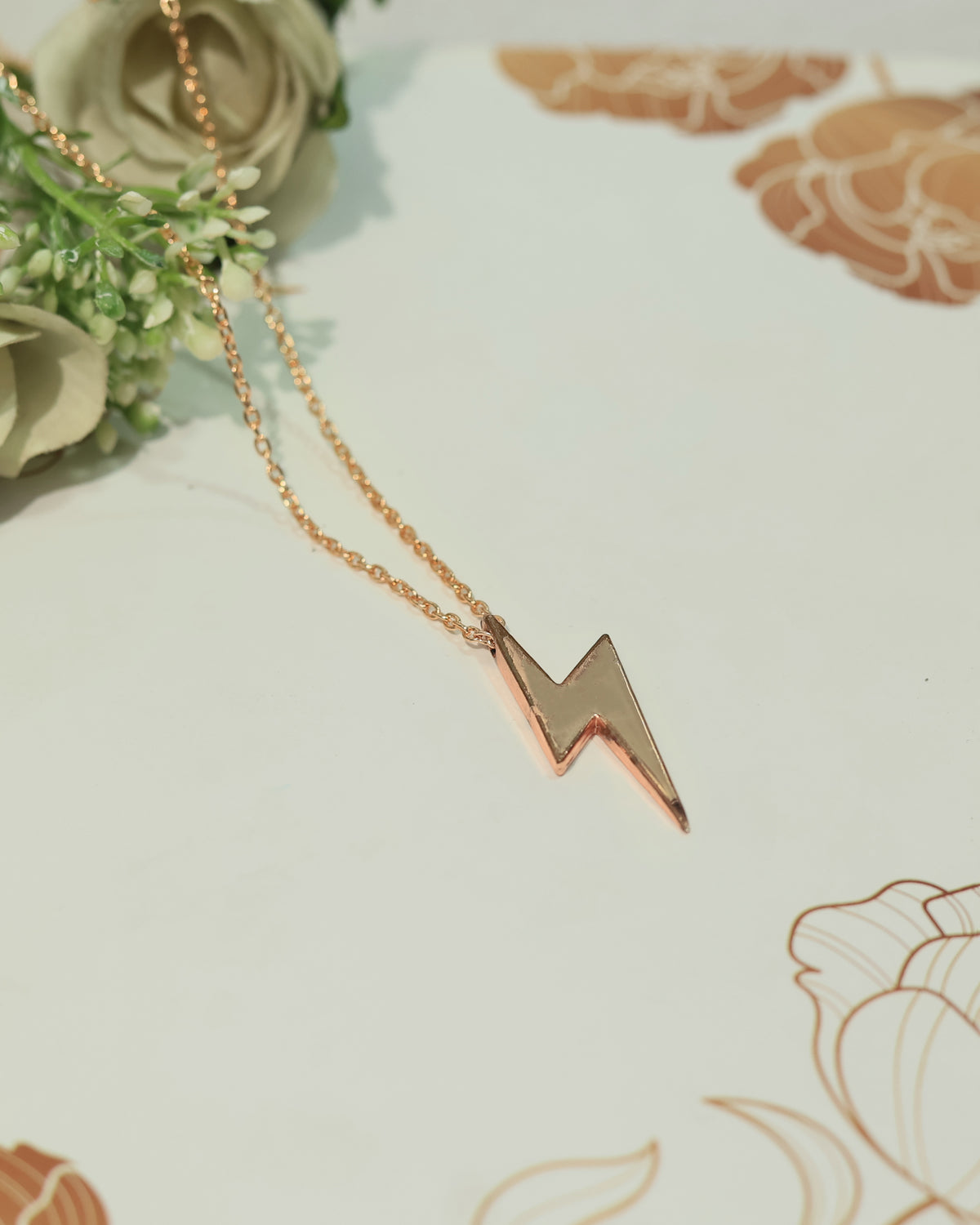 Lightning Bolt Pendant Chain
