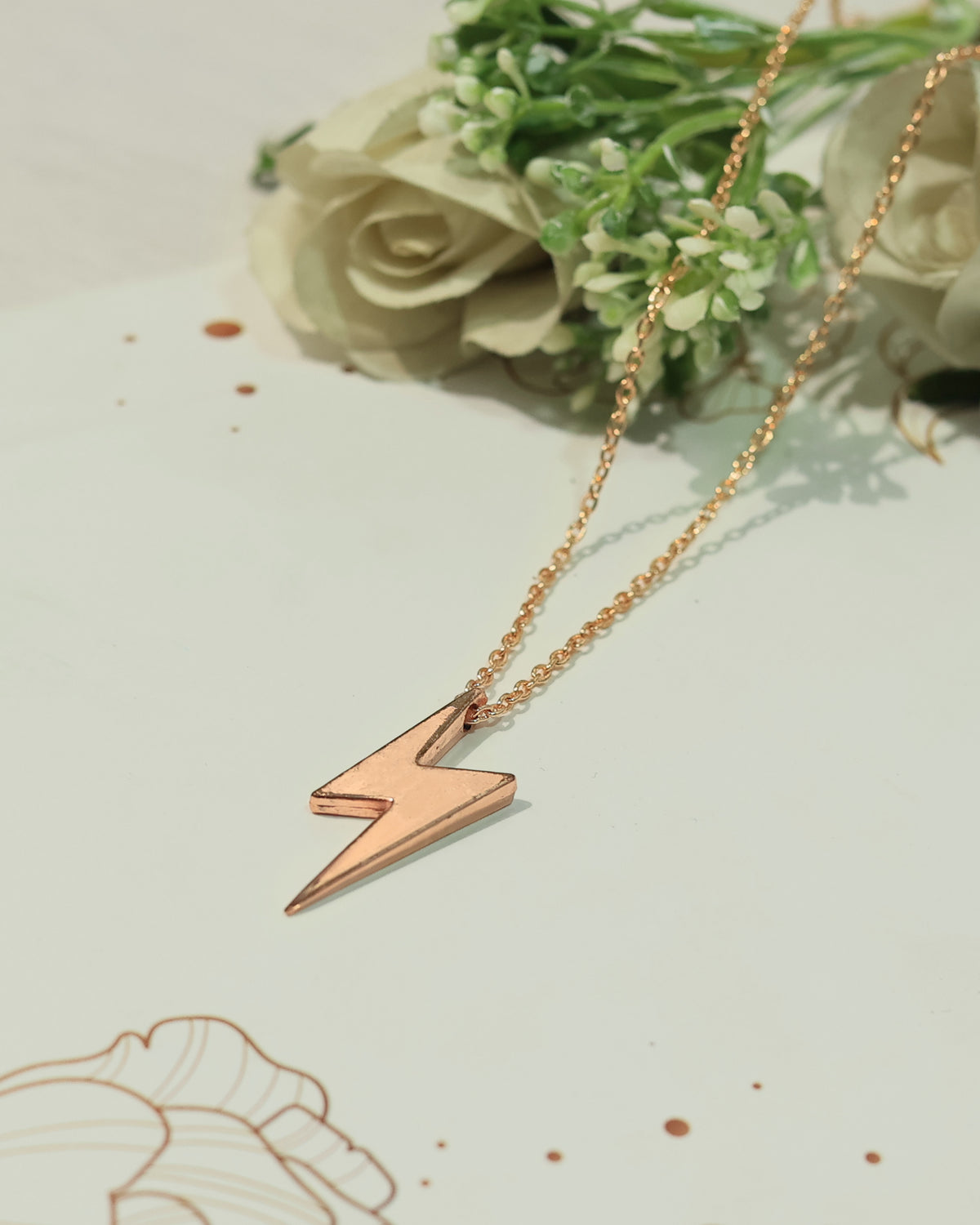 Lightning Bolt Pendant Chain