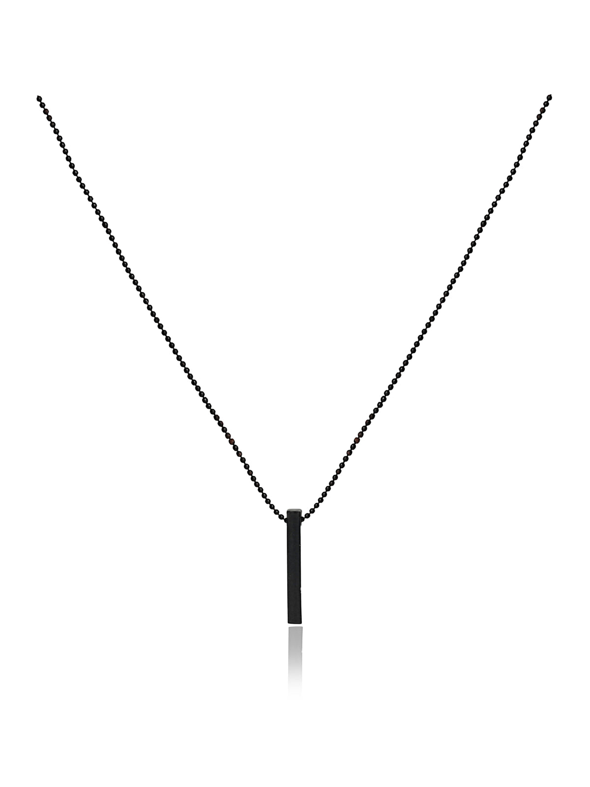 Bar Pendant Beaded Chain