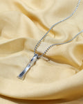 Bar Pendant Beaded Chain