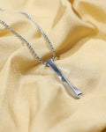 Bar Pendant Beaded Chain