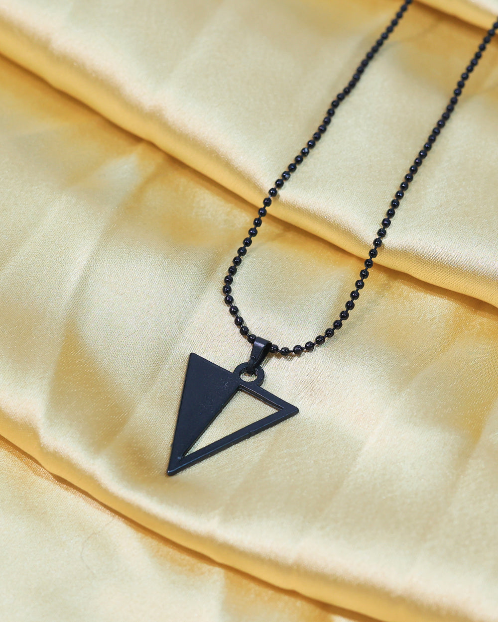 Geometric Triangle Pendant Chain