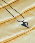 Geometric Triangle Pendant Chain