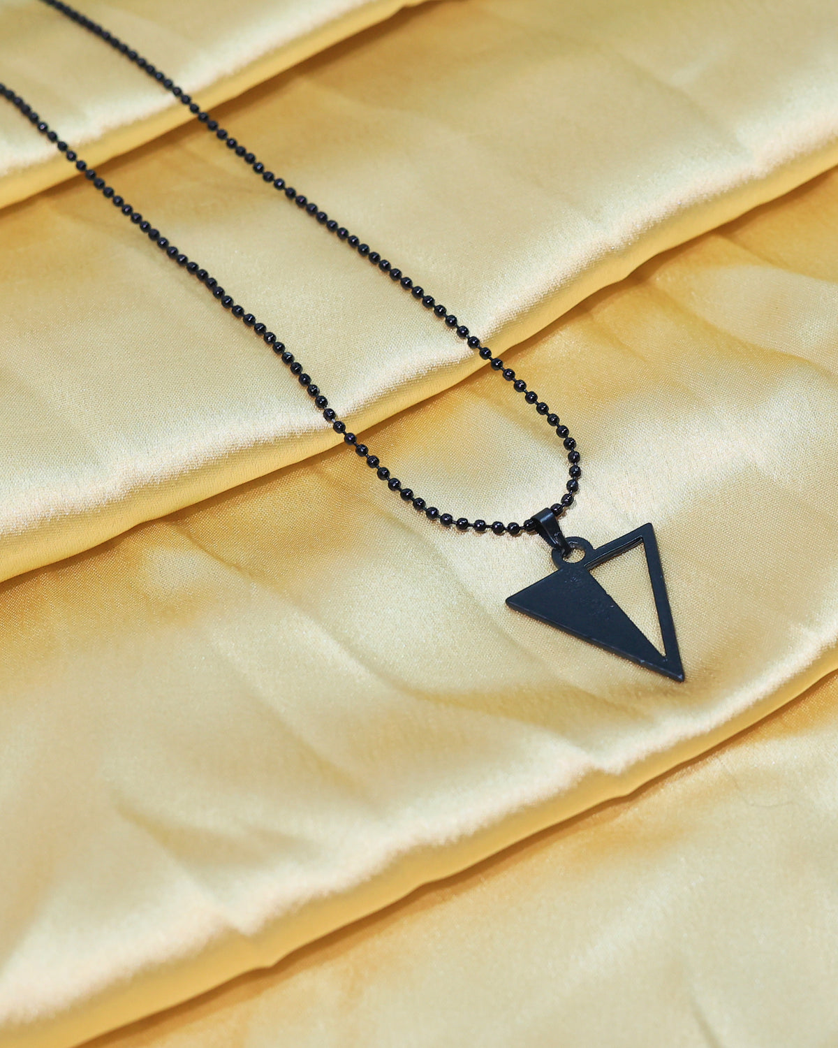 Geometric Triangle Pendant Chain