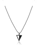 Geometric Triangle Pendant Chain