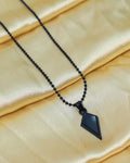 Black Rhombus Pendant Chain