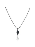 Black Rhombus Pendant Chain